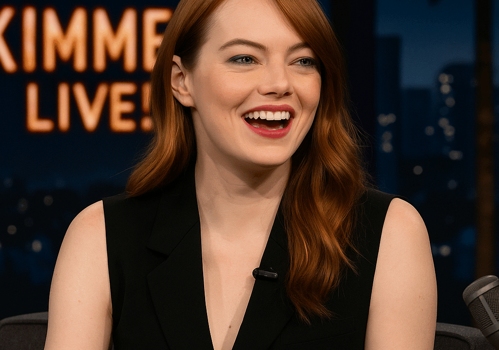 Emma Stone tampil di Jimmy Kimmel Live bahas insiden Cannes