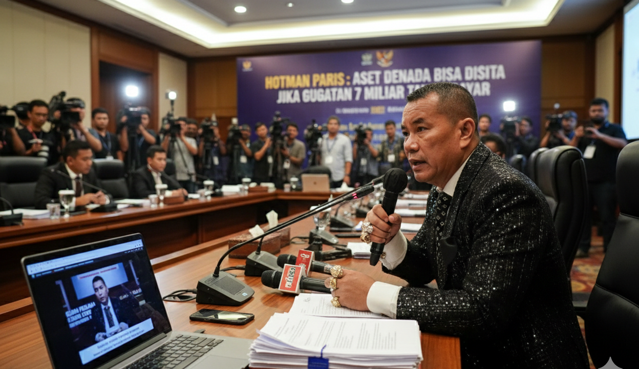 Proses sidang gugatan Denada Rp7 miliar di pengadilan perdata