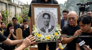 pemakaman vidi aldiano di tpu tanah kusir jakarta