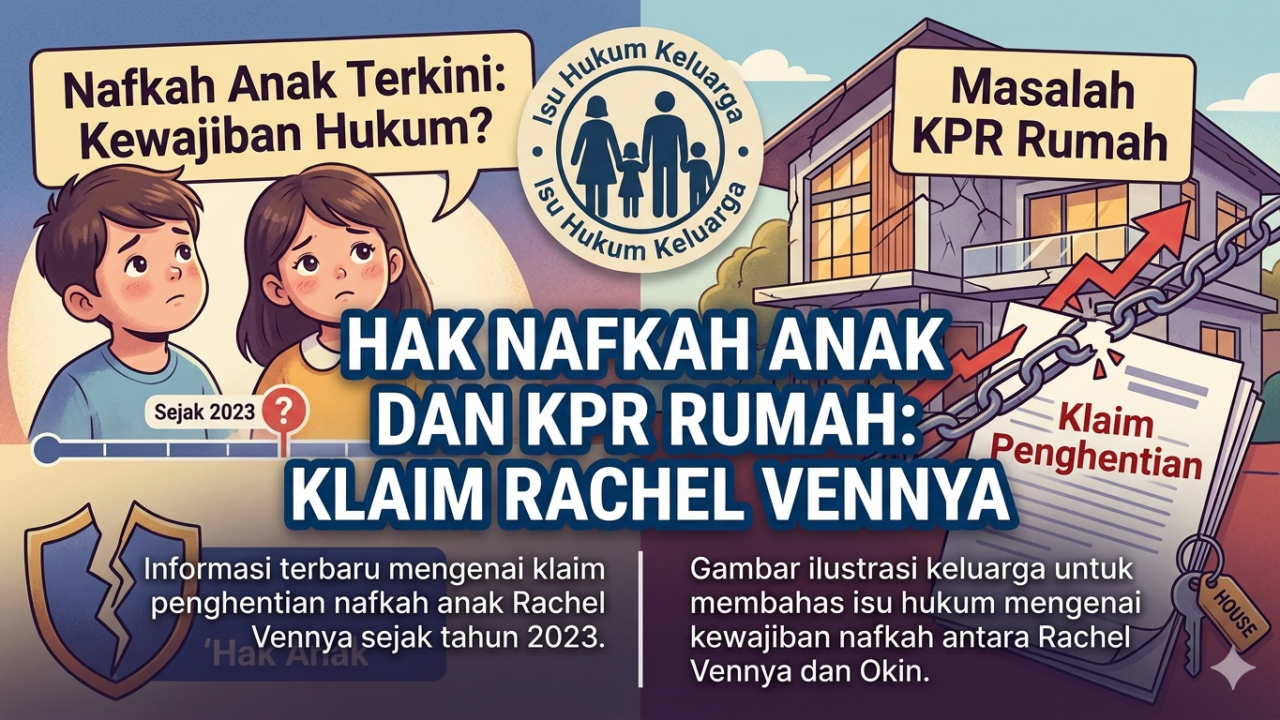 Hak Nafkah Anak Rachel Vennya dan masalah KPR rumah