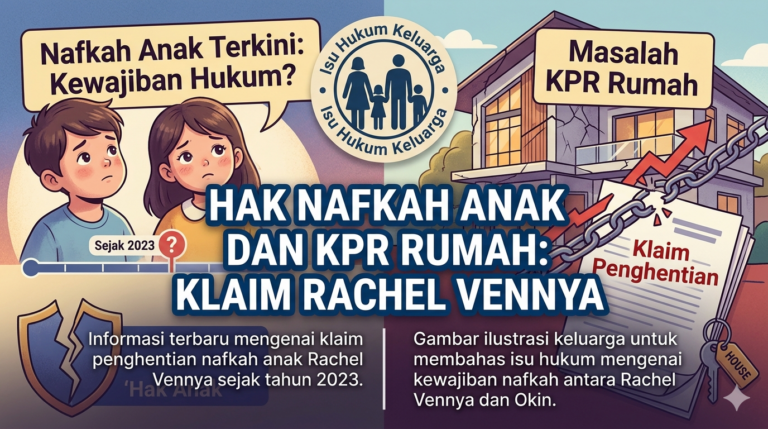 Hak Nafkah Anak Rachel Vennya dan masalah KPR rumah