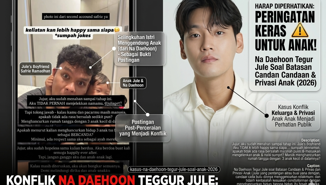Na Daehoon tegur Jule karena anak-anaknya disebut bukan bahan candaan