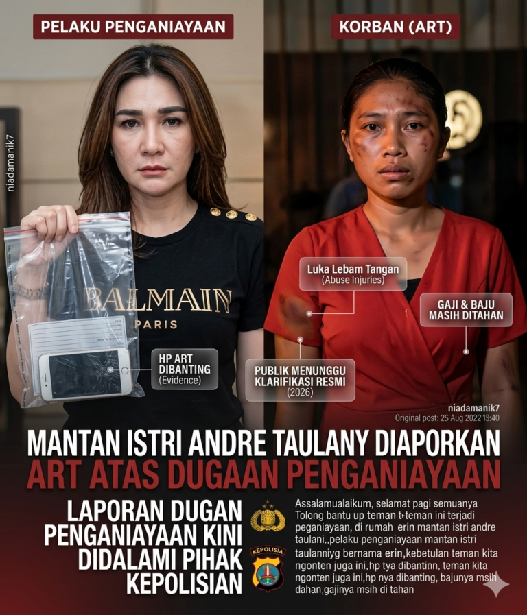 Mantan istri Andre Taulany dilaporkan ART atas dugaan penganiayaan