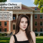Potret Agatha Chelsea mengenakan toga wisuda, melambangkan keberhasilannya melanjutkan studi pascasarjana di Harvard University.