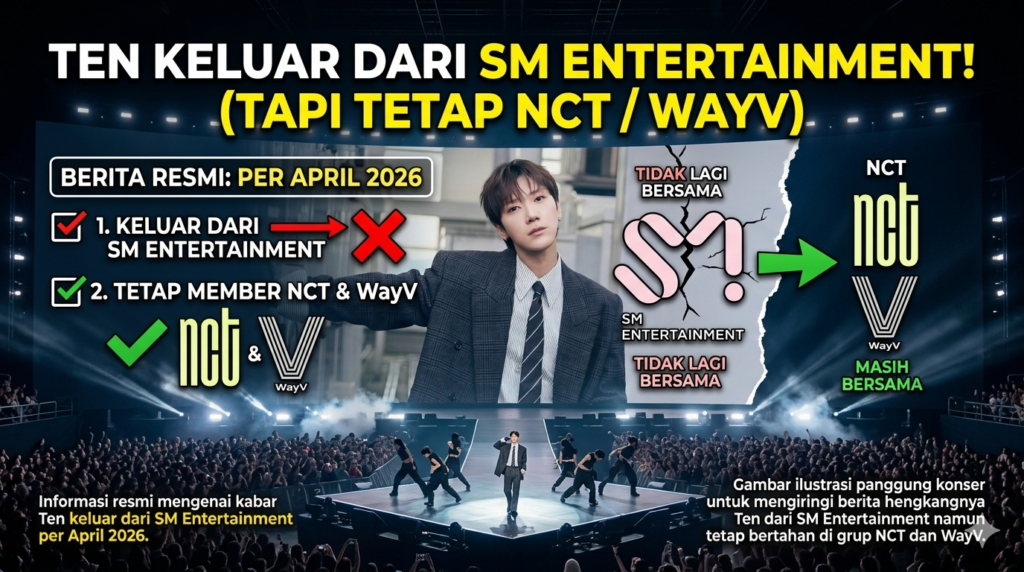 Ten Keluar dari SM Entertainment namun tetap member NCT WayV