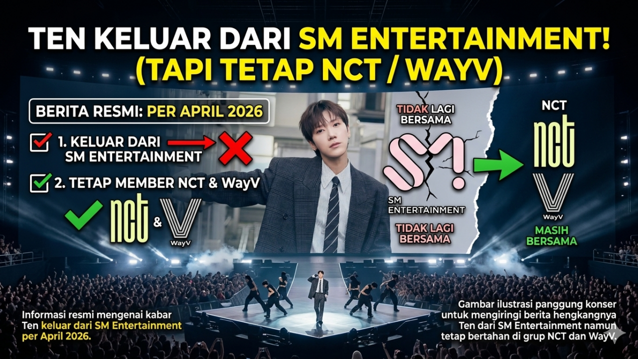 Ten Keluar dari SM Entertainment namun tetap member NCT WayV