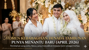 Momen kebahagiaan Denada punya menantu baru