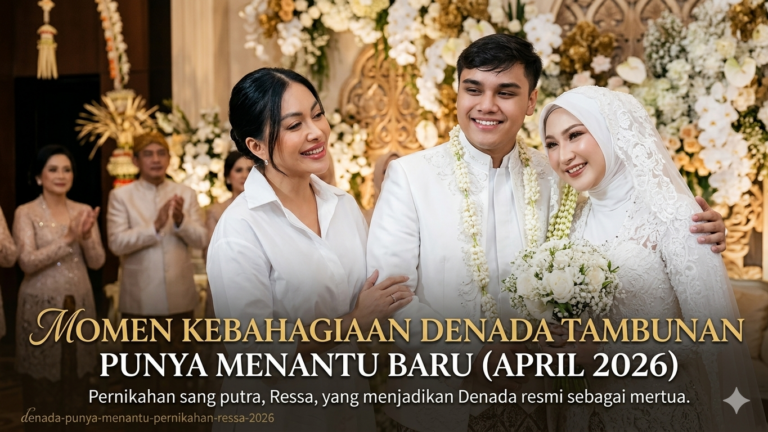 Momen kebahagiaan Denada punya menantu baru