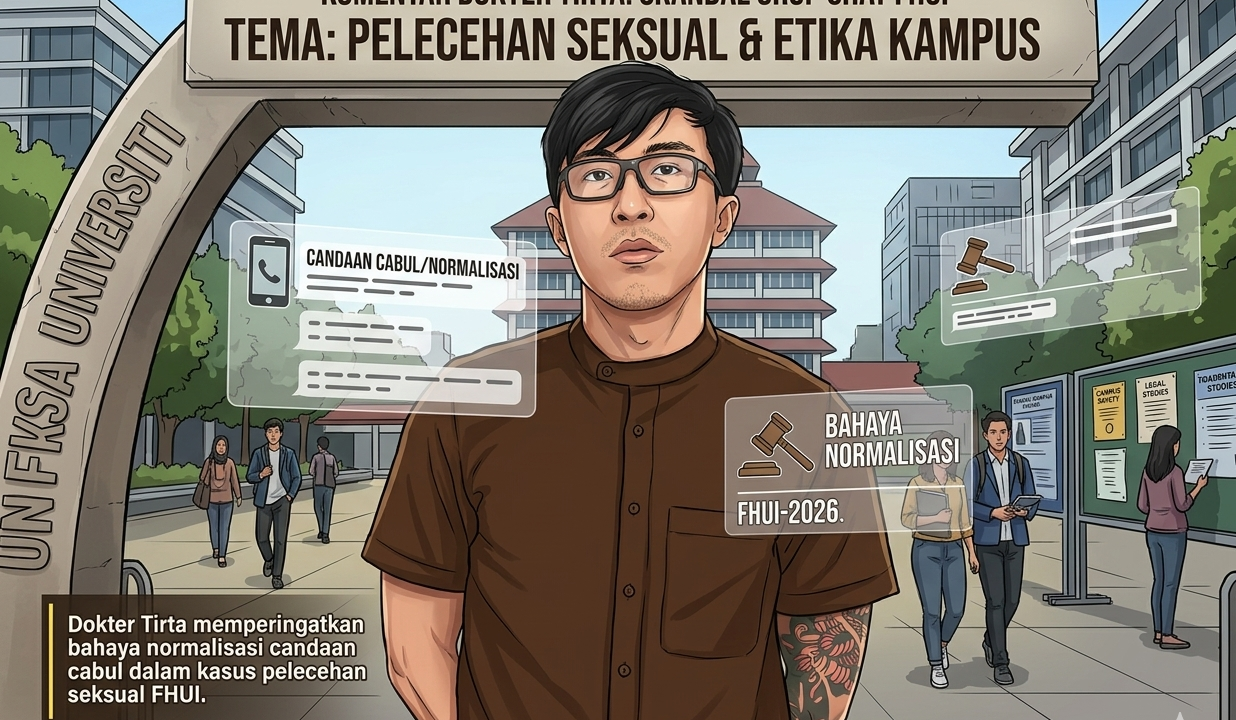 Komentar Dokter Tirta mengenai kasus pelecehan seksual FHUI