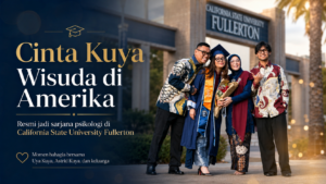 Cinta Kuya wisuda dari California State University Fullerton sebagai sarjana psikologi
