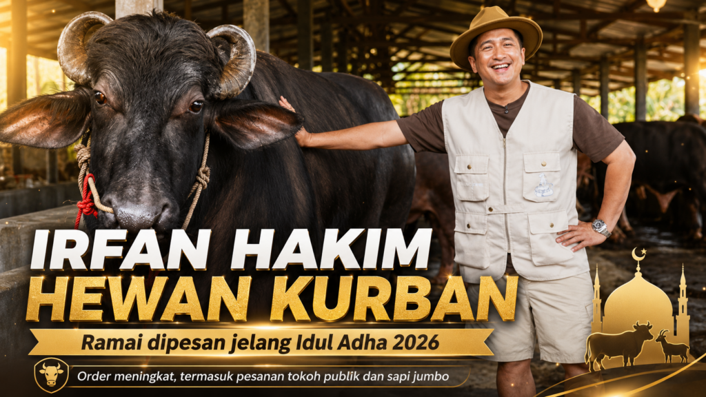 Irfan Hakim hewan kurban ramai dipesan jelang Idul Adha 2026