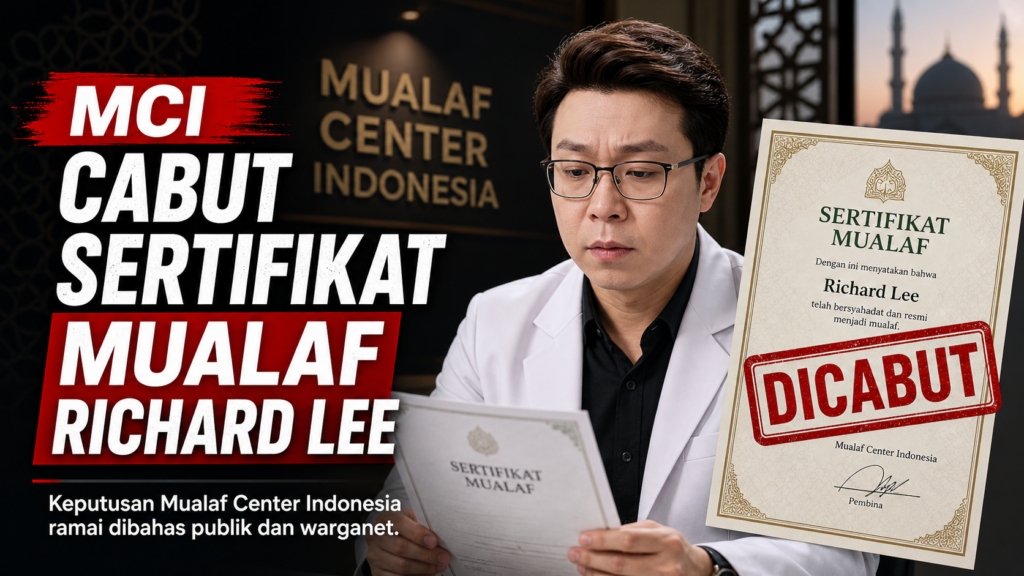 MCI cabut sertifikat mualaf Richard Lee