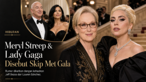 Meryl Streep dan Lady Gaga skip Met Gala karena Jeff Bezos