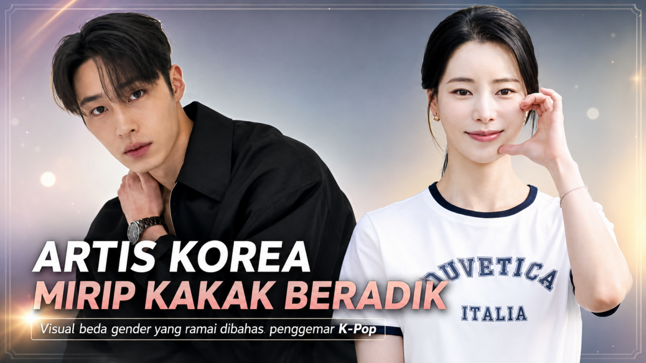 Artis Korea mirip beda gender seperti kakak beradik yang ramai dibahas penggemar K-Pop