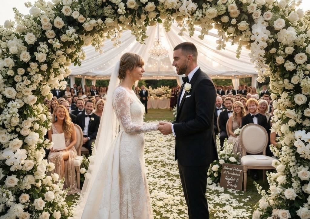 Tamu membagikan detail pernikahan Taylor Swift dan Travis Kelce yang digelar mewah, tertutup, dan penuh cinta.