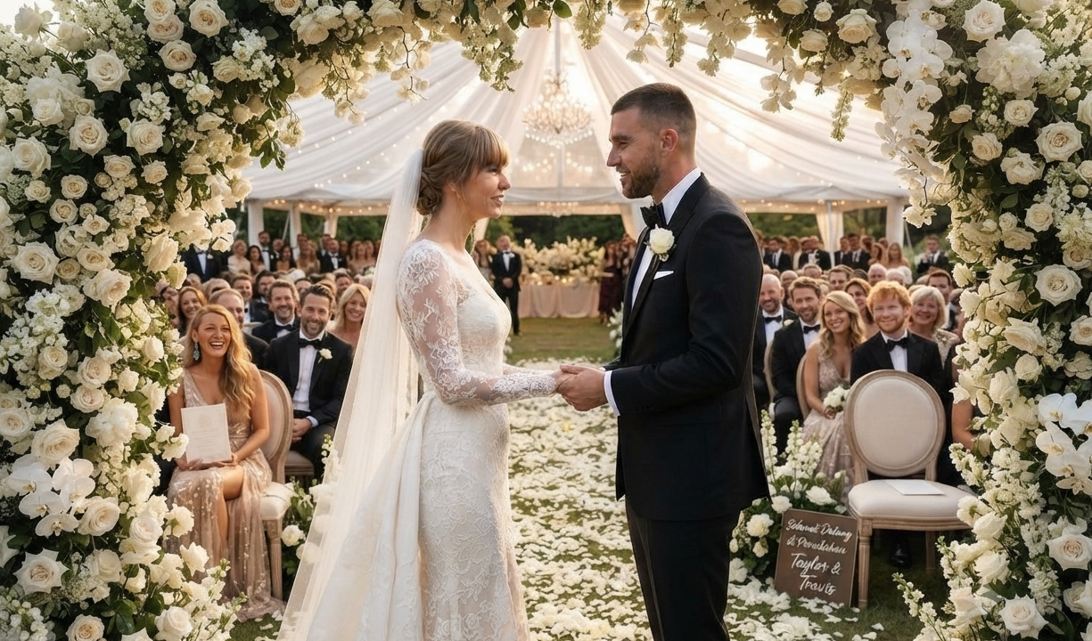 Tamu membagikan detail pernikahan Taylor Swift dan Travis Kelce yang digelar mewah, tertutup, dan penuh cinta.