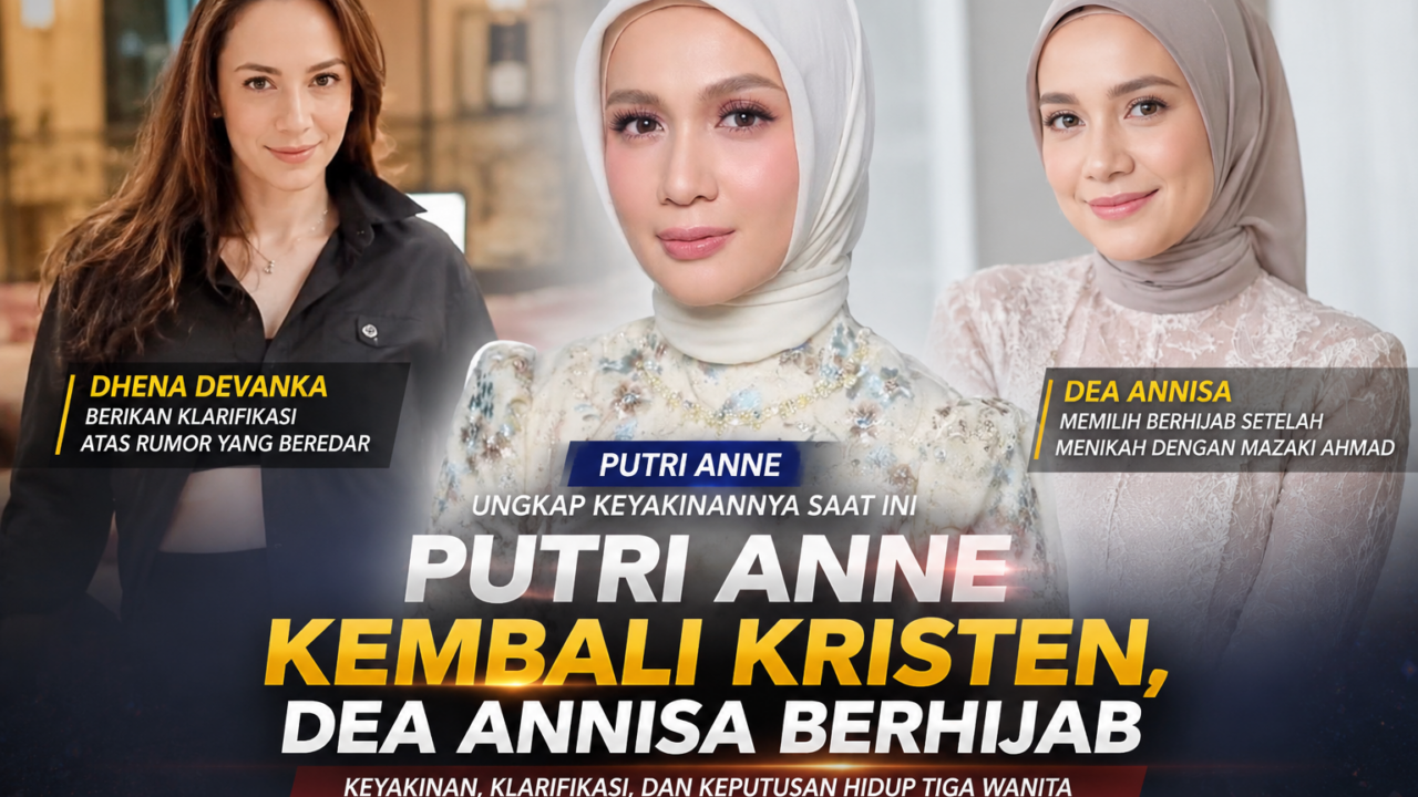 Putri Anne kembali Kristen bersama kabar Dhena Devanka dan Dea Annisa