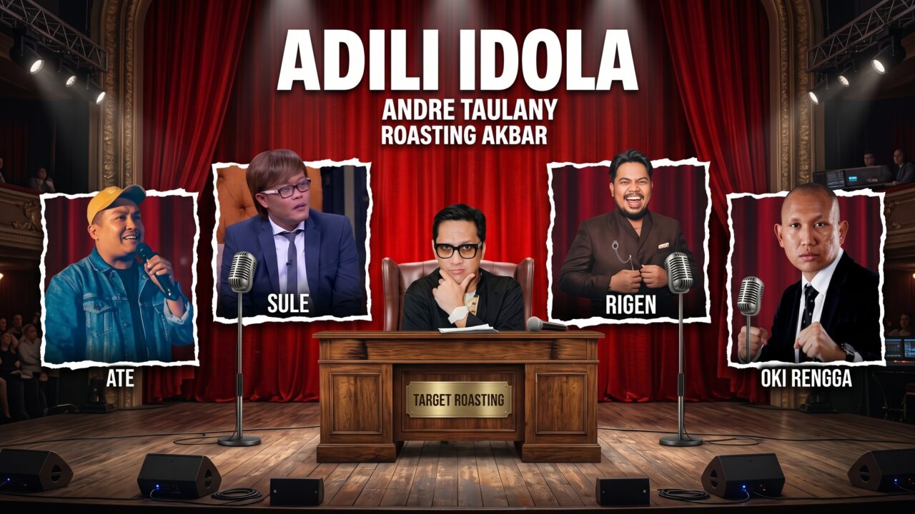 Poster acara komedi Adili Idola Andre Taulany