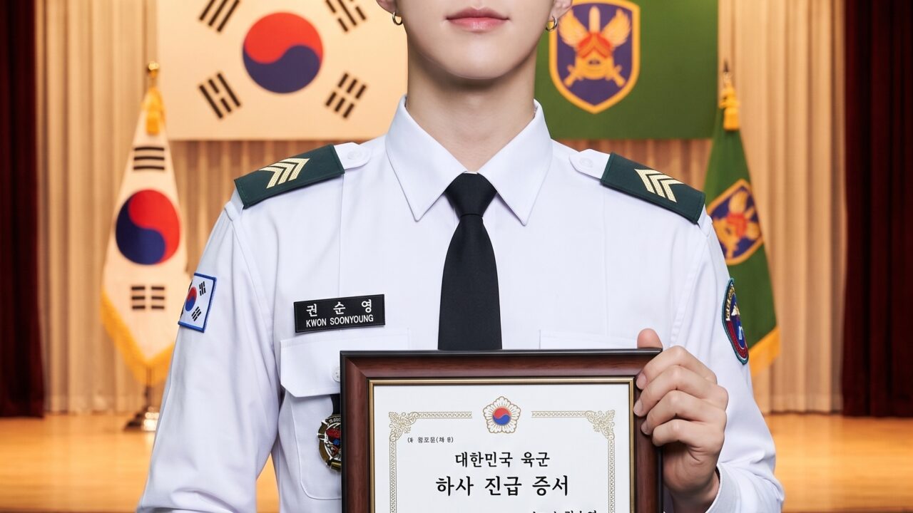 Hoshi Seventeen wamil naik pangkat sersan