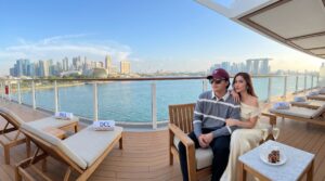 Potret gaya elegan Mahalini saat liburan mewah di atas kapal pesiar Disney Cruise Singapura